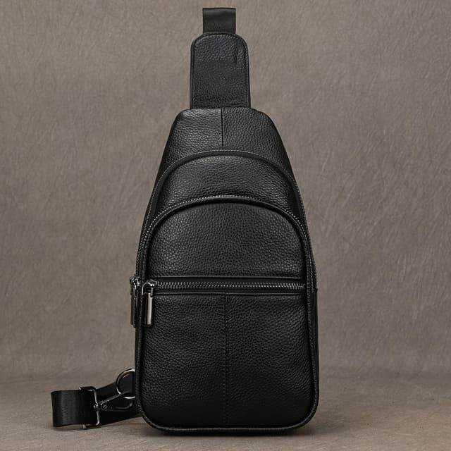 Detalle 2 de LUUFAN genuine leather chest bag 34 x 17 x 9 cm