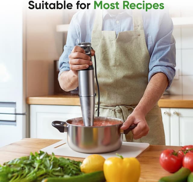 Detalle 2 de Immersion Blender Handheld 1100W with Whisk 🥣
