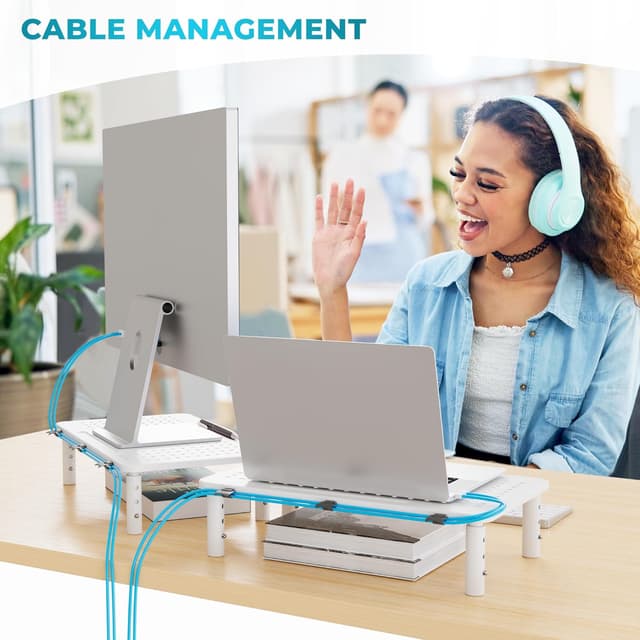 Thumbnail 5 de BONTEC Adjustable Monitor Riser Stand 20kg 🖥