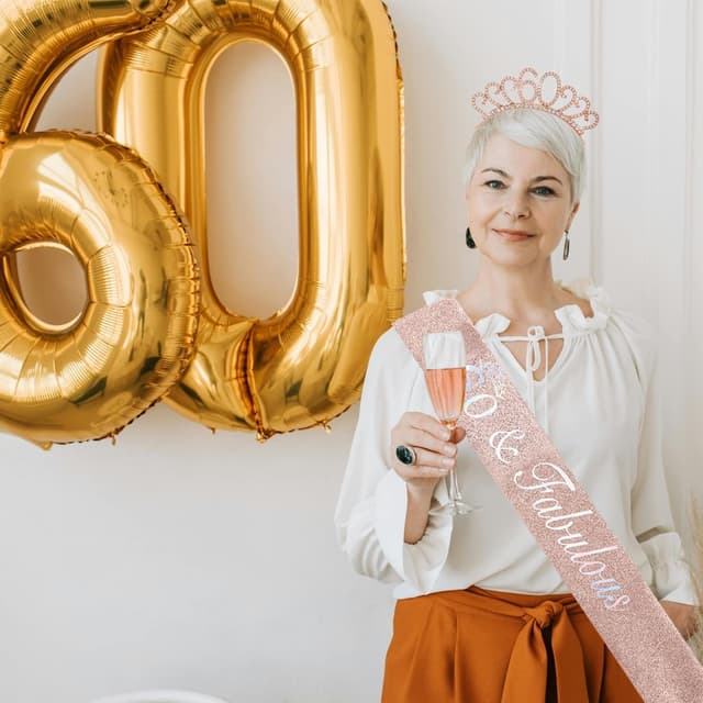 Thumbnail 3 de Dimetey 60th Birthday Sash Tiara