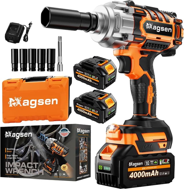 Imagen de MAGSEN 1/2-inch Cordless Impact Wrench 900 ft-lbs en OfertitasTOP
