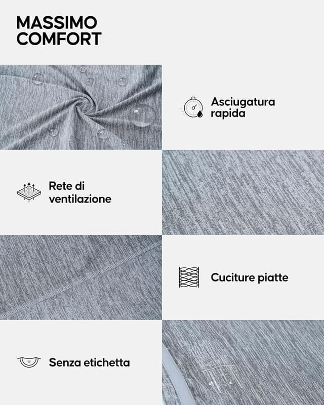 Detalle de DANISH ENDURANCE Maglietta sportiva donna quick-dry con maniche corte (raffreddamento laterale) per palestra e fitness