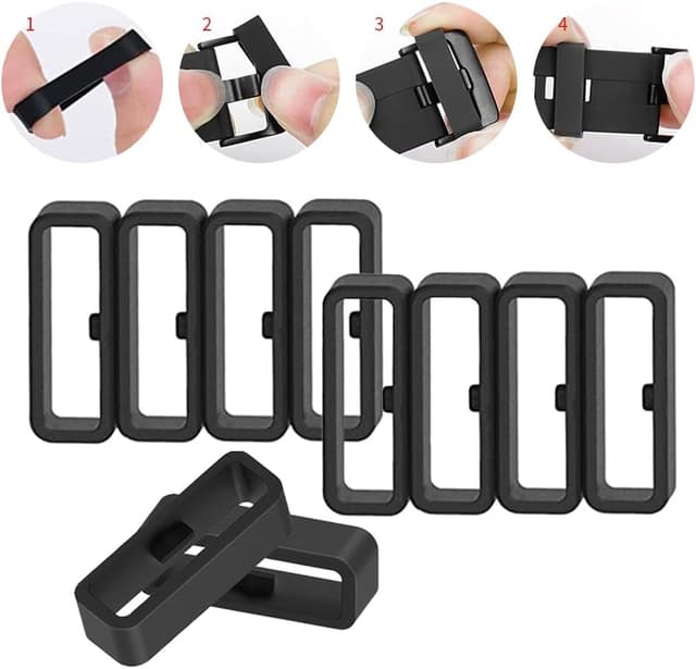 Detalle de TUCANA 10PCS Watch Band Retainer Holder Compatible with Garmin (20mm silicone)