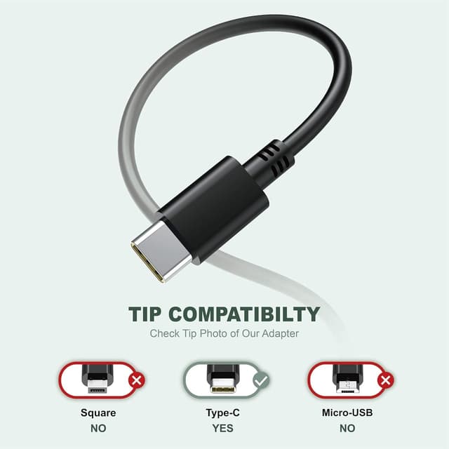 Detalle de Chargeur USB‑C portable 65 W pour ordinateur (MacBook Pro/Air, Zenbook, ThinkPad Yoga, Chromebook, etc.)