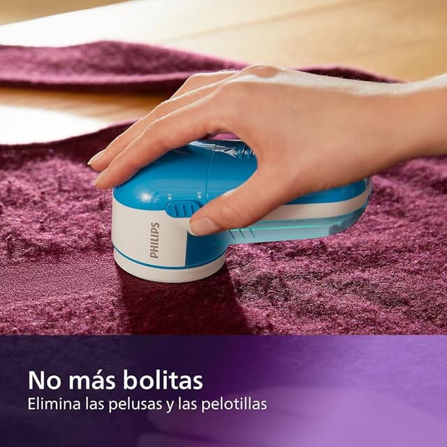 Detalle de Philips GC026/00 Quitapelusas 8.800 RPM, compacto y ligero