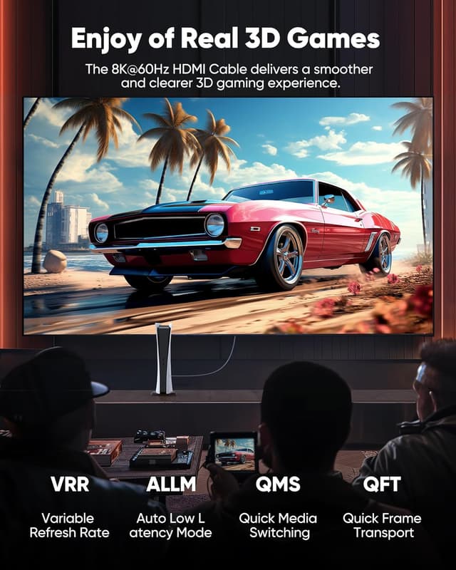 Detalle 1 de Snowkids HDMI 2.1 cable 2m for 8K