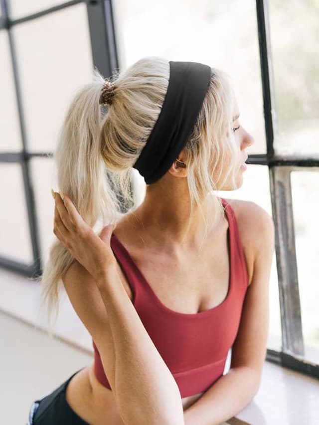 Detalle de DRESHOW 6cm wide headband for workouts