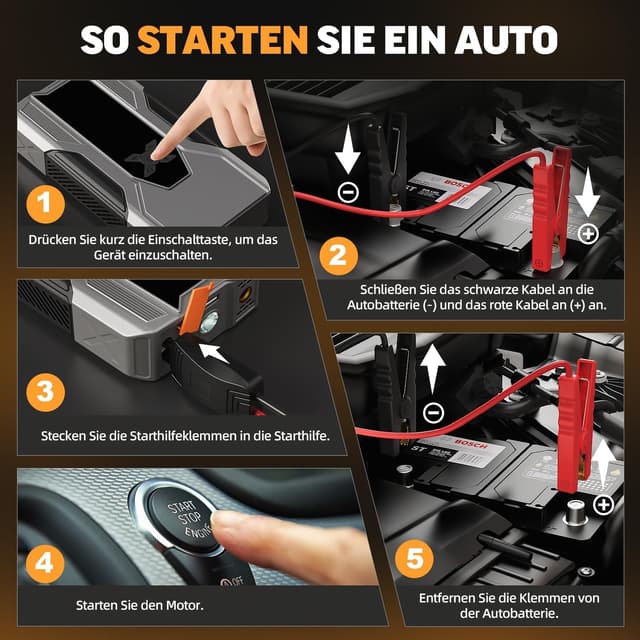 Detalle 2 de FNITAER Starthilfe Powerbank 8000A