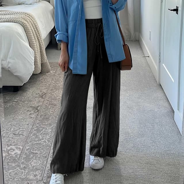 Thumbnail 6 de Duyang Cotton Linen Palazzo Pants