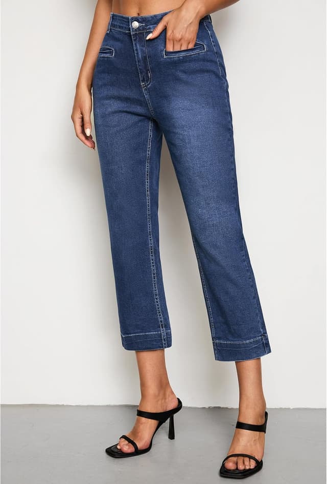 Thumbnail 6 de luvamia Capri Jeans for Women — High-Waisted Slim Straight Stretch Denim Capris