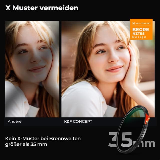 Detalle 2 de K&F CONCEPT 77mm Variabler ND2-32 Filter