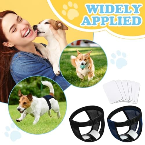 Thumbnail 5 de Aomig Pannolini per cani femmina Riutilizzabili M con 6 cuscinetti