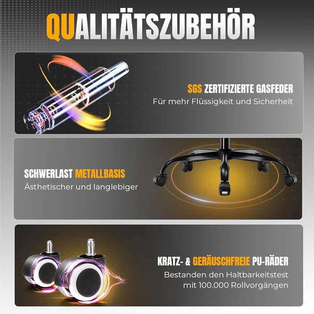 Detalle 2 de GTPLAYER sedia da gaming ergonomica, 150 kg