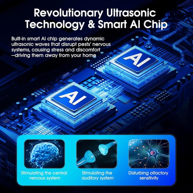 Thumbnail 6 de 2026 Upgraded Ultrasonic Pest Repellent 6-Pack for Home 🐜