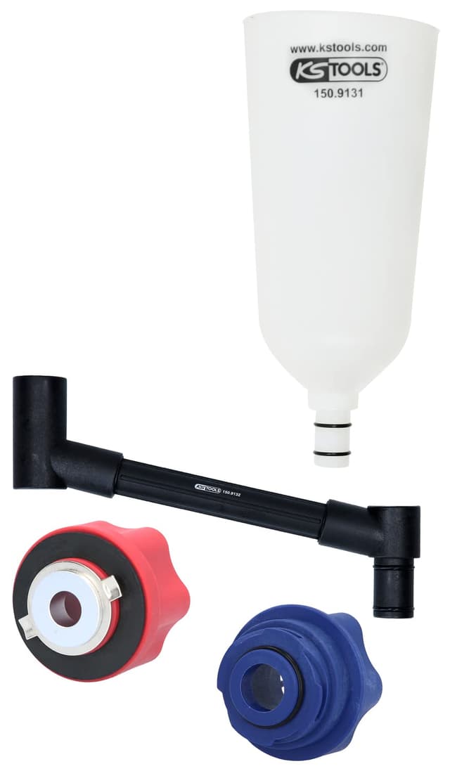 Detalle 2 de KS Tools 150.9155 – Set di imbuti per olio con braccio girevole per VAG, 4 pezzi