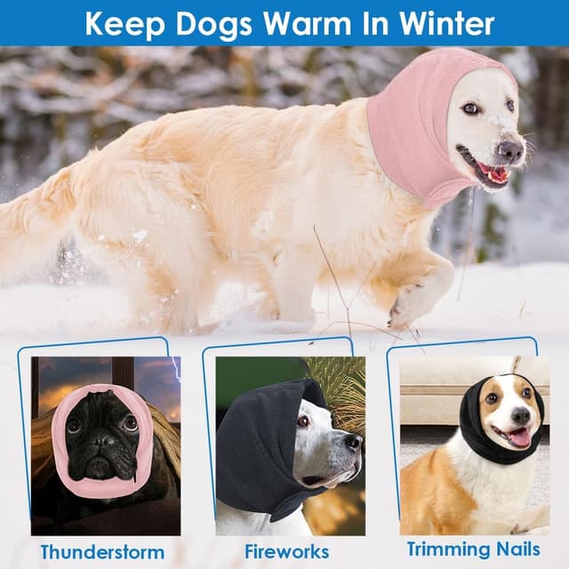 Thumbnail 4 de AOFITEE Dog Calming Hoodie Ear Wraps