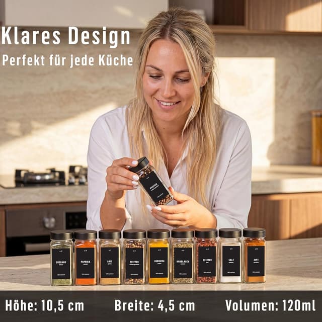 Detalle 2 de Deco haus Gewürzgläser 36er Set