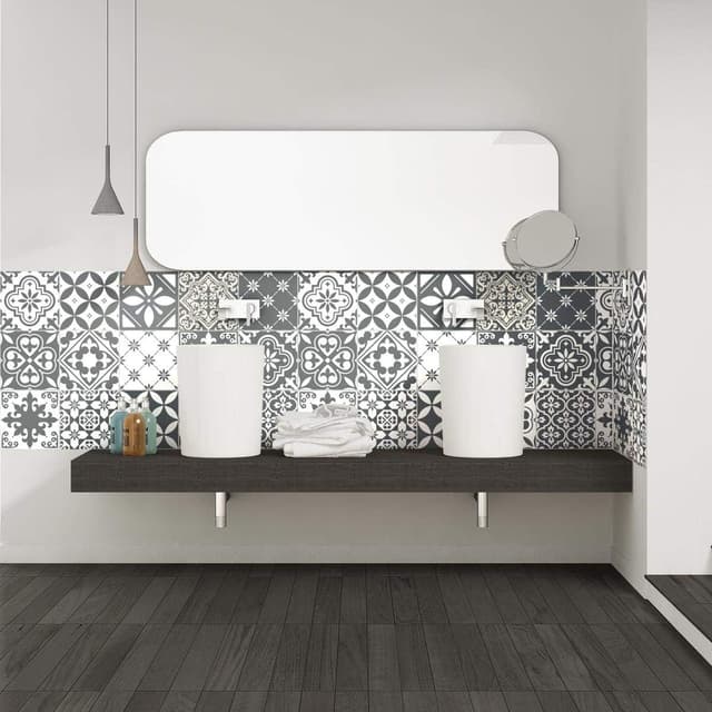 Thumbnail 1 de Sticker carrelage ciment 15 x 15 cm 🏠