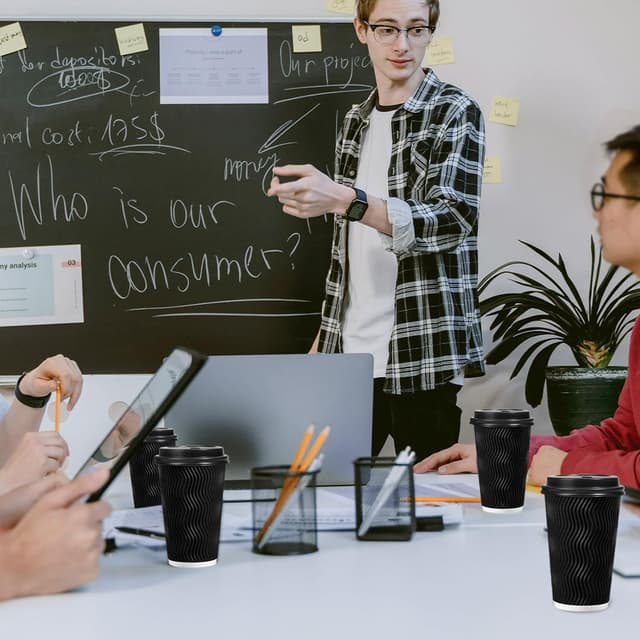 Thumbnail 4 de Lamosi 16 oz Disposable Coffee Cups 🥤