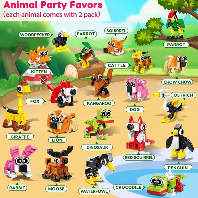 Thumbnail 6 de Animal Mini Building Blocks 20pcs