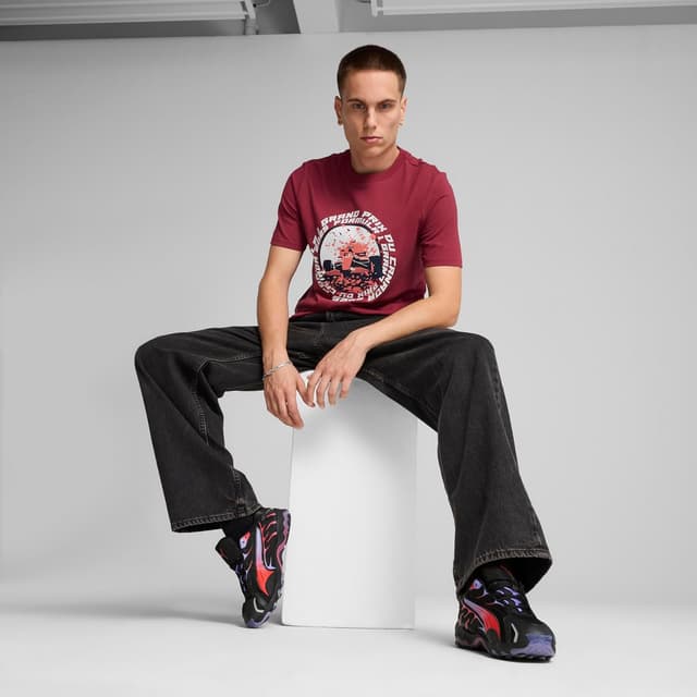 Detalle 1 de PUMA Men’s F1 Canada Crew Neck Short Sleeve Casual Top (Red)