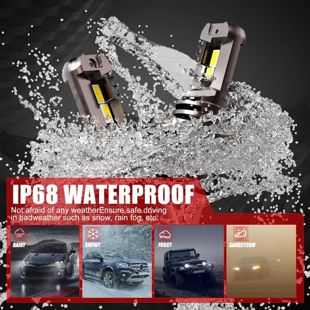 Thumbnail 6 de WAIXINGREN H4 6500K 60W LED headlight bulbs