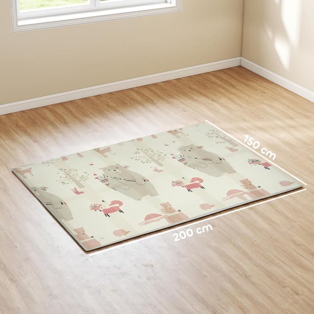 Thumbnail 6 de AIYAPLAY Tapis de jeu bébé pliable et réversible 200 x 150 x 1,5 cm, mousse antidérapante et imperméable