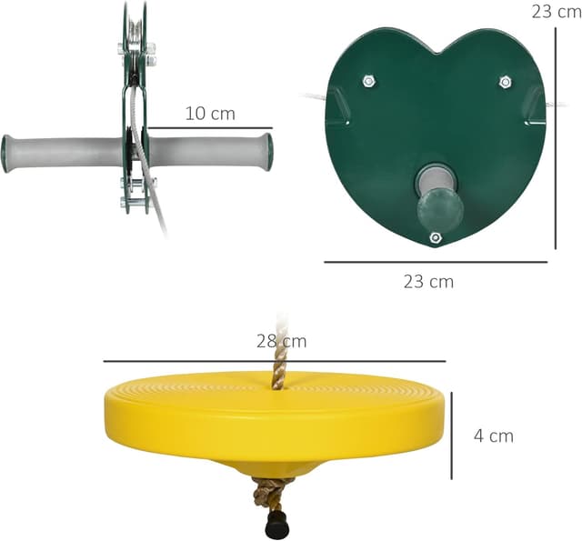 Thumbnail 6 de Outsunny Kits de tyroliennes pour Enfants 6-10 Ans