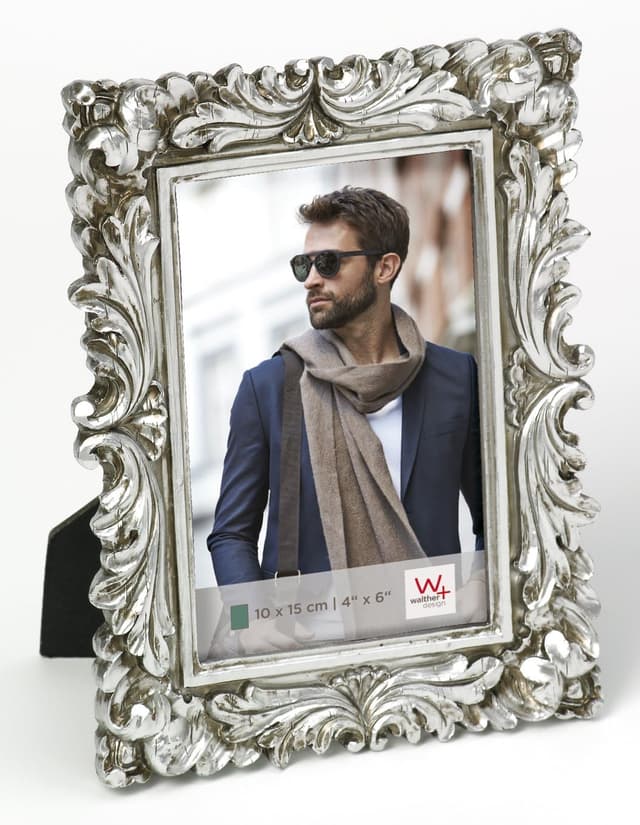 Detalle de Cadre photo Walther Design Saint Germain Argent 13 x 18 cm QS318S