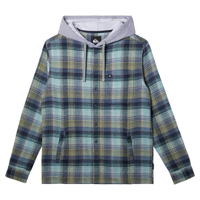 Detalle 2 de Quiksilver Sandbar: camisa de franela de hombre en algodón con cierre de botones