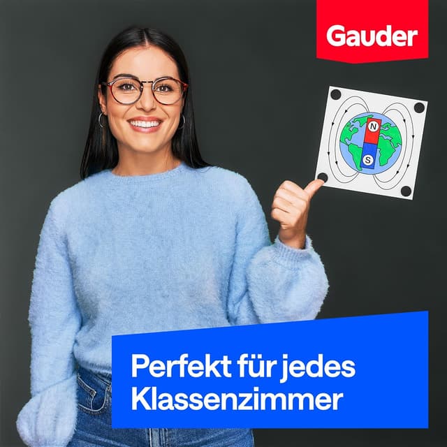 Thumbnail 4 de GAUDER Magnete 62 Stück 18×5 mm Kühlschrankmagnete 🧲