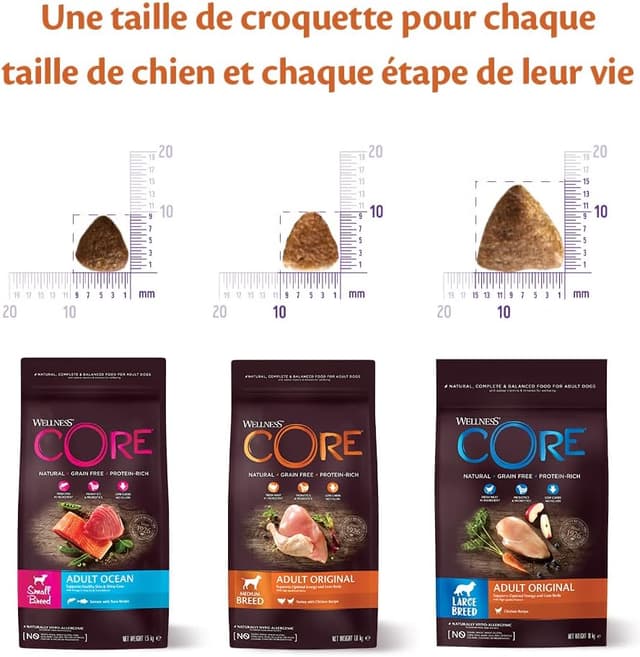 Thumbnail 6 de Wellness CORE Original 1,8 kg croquettes