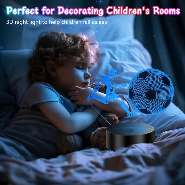 Detalle de Polemera 3D football night light