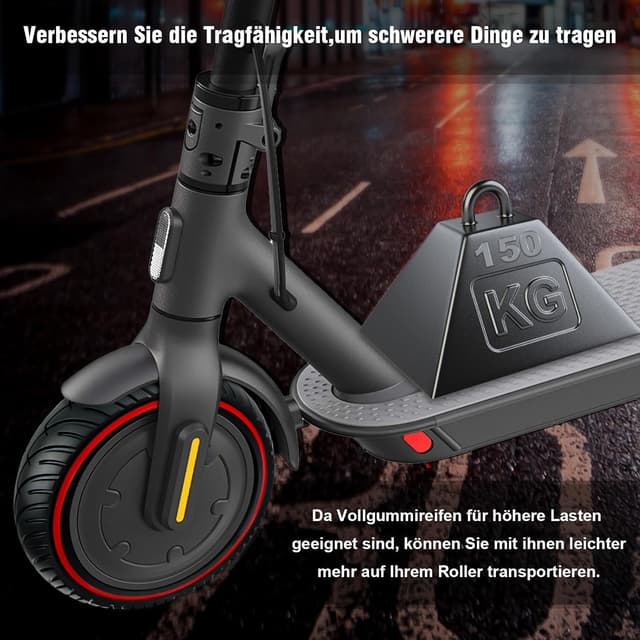 Detalle de COASTA 2× 8,5" Vollgummireifen für E-Scooter – Ersatzreifen für Xiaomi Pro 2, M365, 1S & mehr
