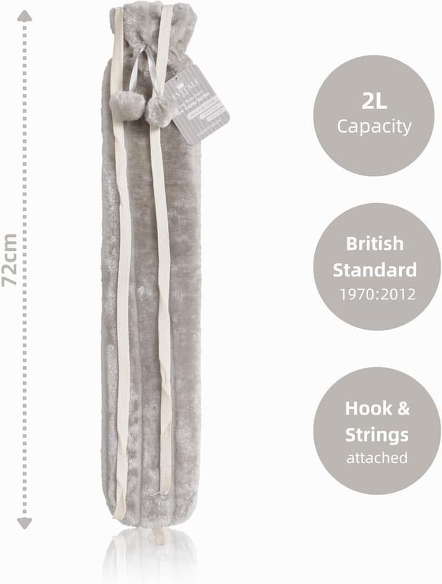 Detalle 2 de Revitale Funda de piel suave para botella caliente 72 cm 🥤