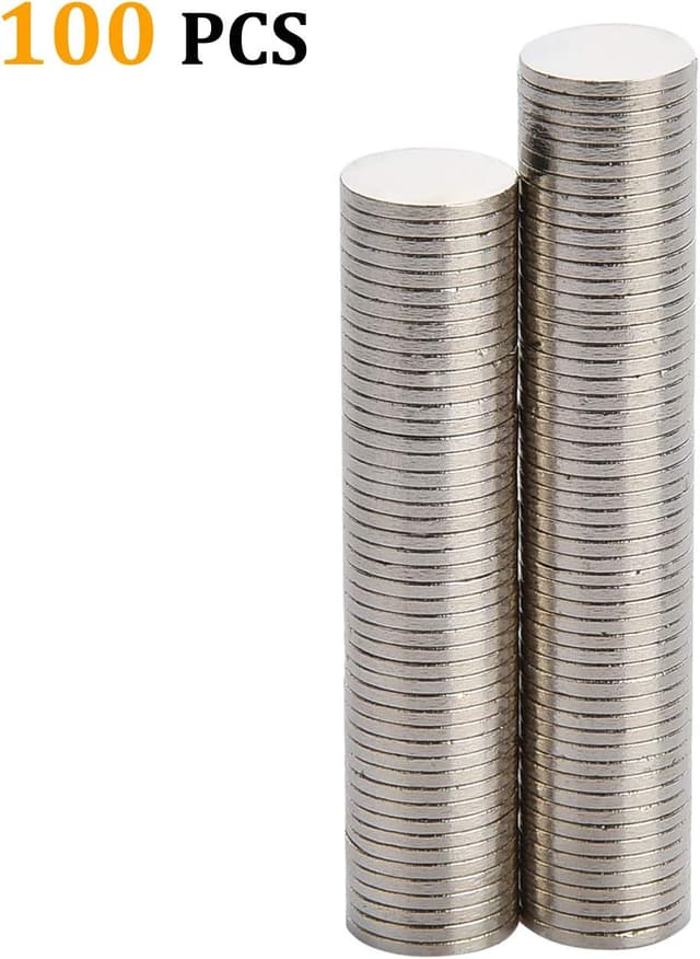 Detalle de Yizhet 100 PCS 8x1mm Neodymium Magnets (N45) for Arts, Crafts, Home & Office