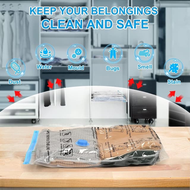 Thumbnail 2 de BoxLegend Bolsas al Vacío, 10 Grandes para Ahorro de Espacio