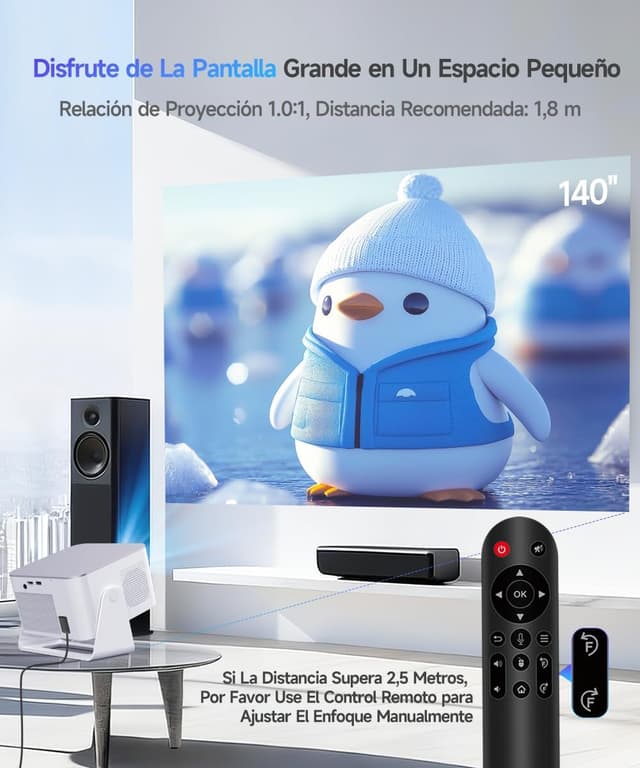 Thumbnail 6 de Alwtniet Proyector Portátil Full HD 1080P 📽