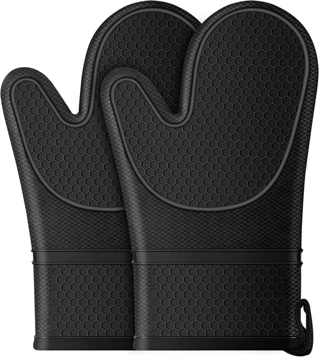 Detalle de Oven mitts anti-slip silicone 500 ℉