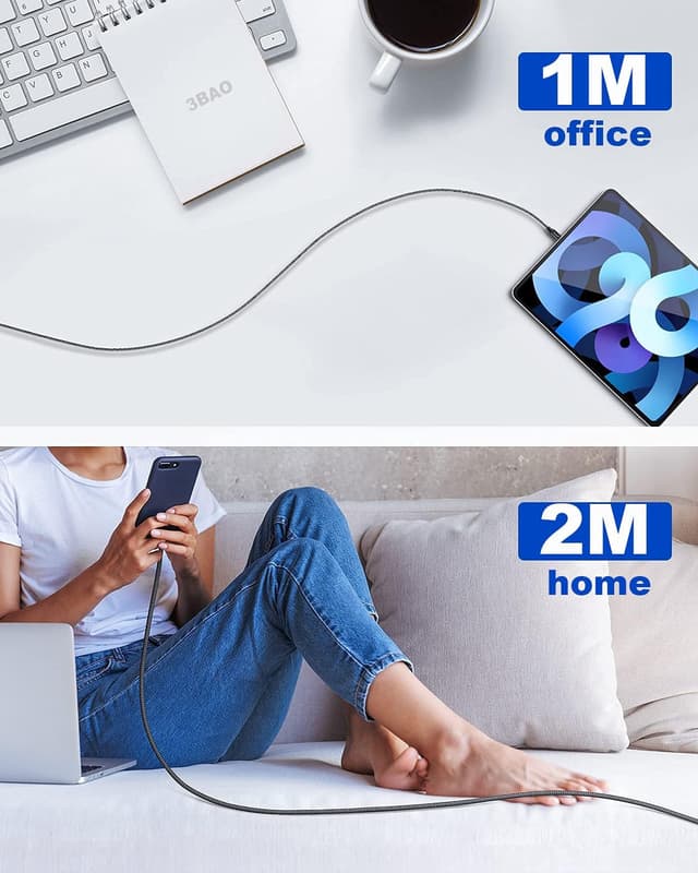 Thumbnail 4 de Micro USB Cable 1m and 2m, 2-pack