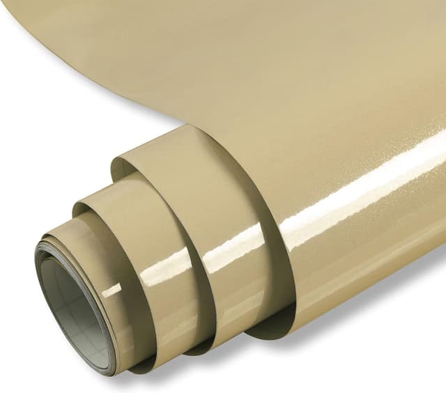 Detalle de Hode Klebefolie Rose Gold Glitzer (40 cm x 3 m) – glänzende, selbstklebende Vinyl-Möbelfolie zum Schutz und Dekor