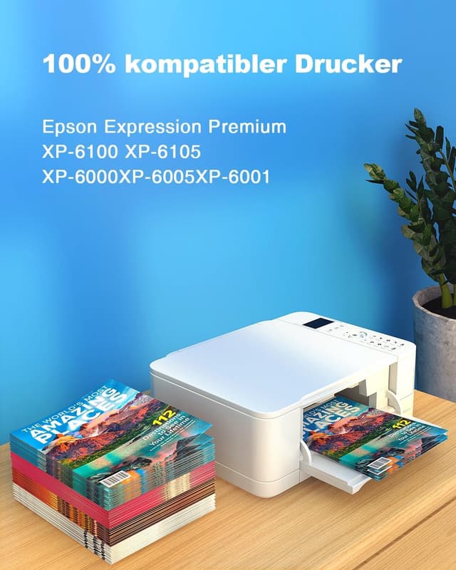 Detalle 2 de PACITEK 202 XL Multipack Druckerpatronen kompatibel mit Epson 202XL – 10er-Pack für Expression Premium XP 6000/6100