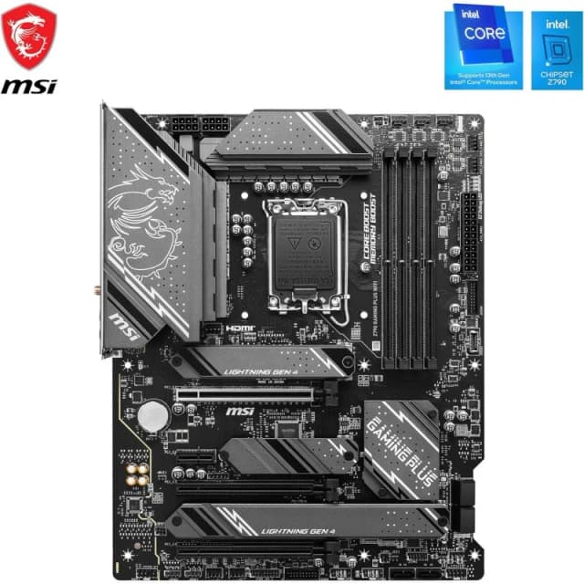 Detalle 2 de MSI Z790 GAMING PLUS WIFI (LGA 1700) placa base con DDR5, Wi‑Fi y PCIe 4.0 M.2