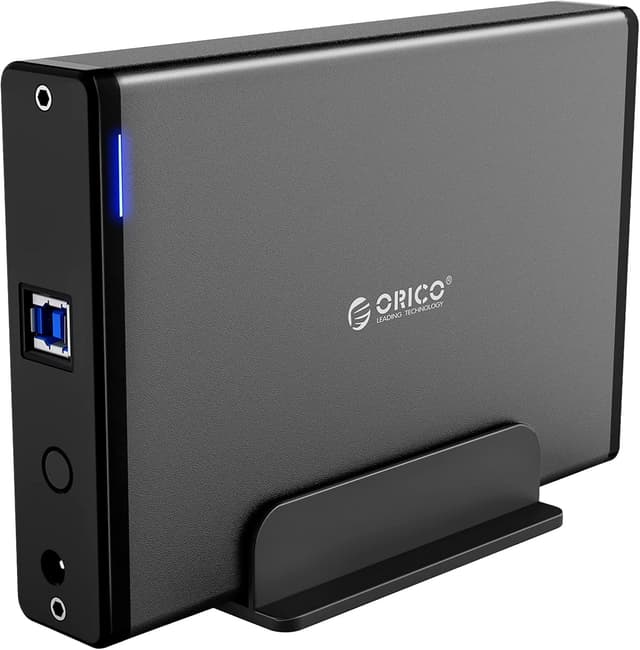 Detalle de Boîtier ORICO Aluminium 3,5" externe USB 3.0 vers SATA III avec châssis amovible