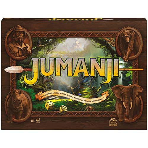 Detalle de Spin Master Games Jumanji (en español) juego de mesa familiar para 2-4 jugadores