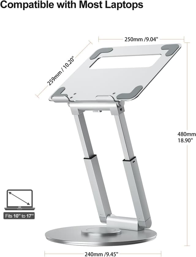 Thumbnail 3 de tounee Telescopic Laptop Stand 2.1–21in