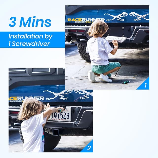 Thumbnail 1 de AUTO-VOX Solar Powered Reversing Camera Kit 3350mAh