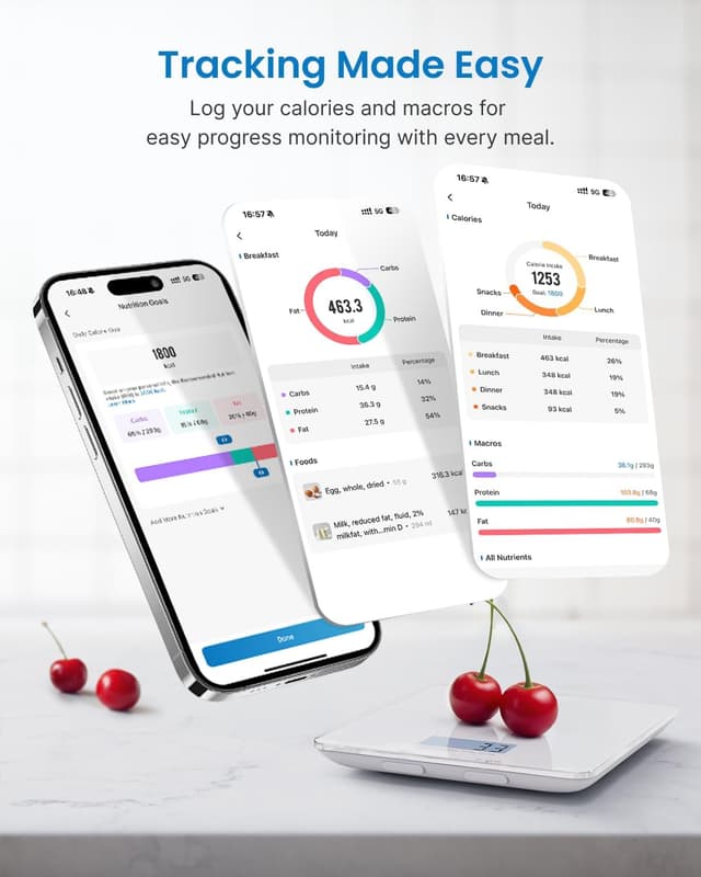 Detalle de RENPHO Küchenwaage Digital 5 kg Präzision ⚖