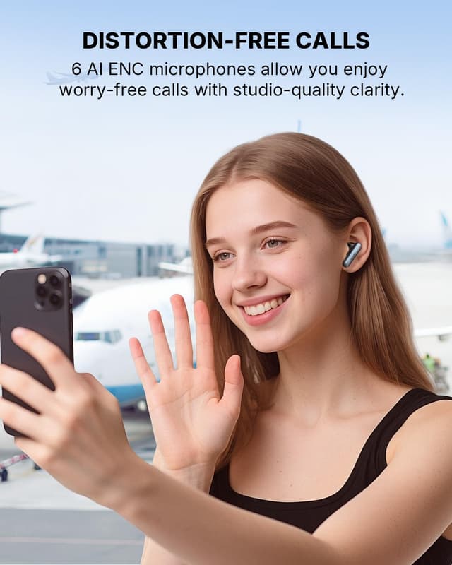 Detalle 2 de EarFun Air Pro 4i 40H wireless earbuds