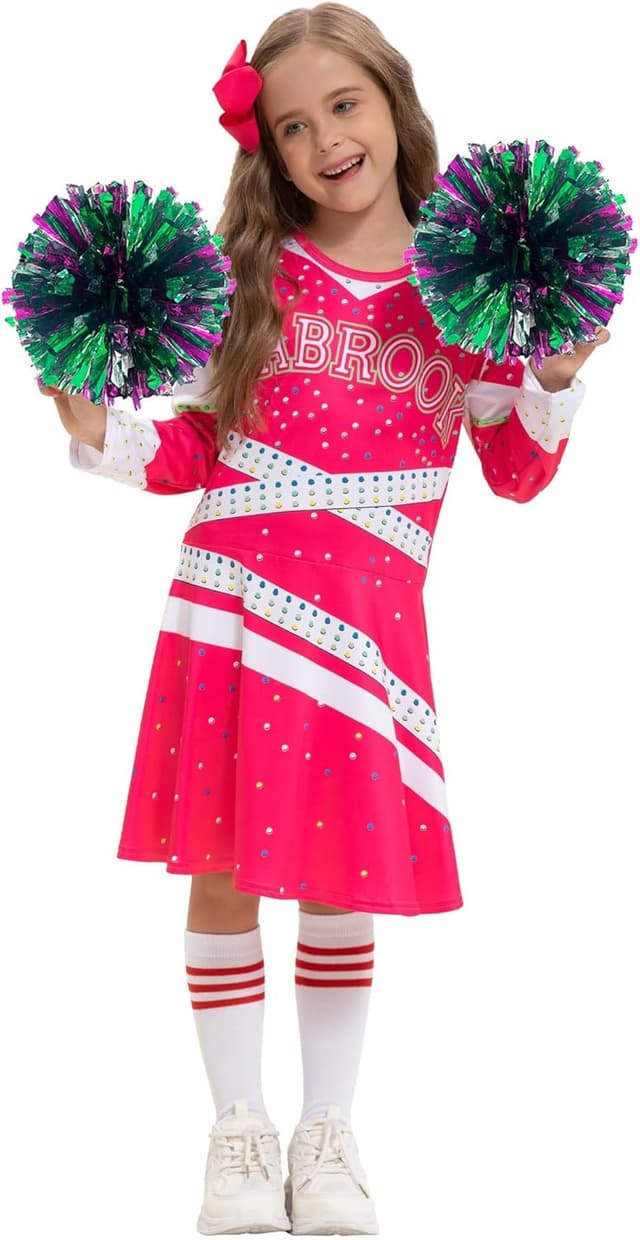 Thumbnail 3 de HaoVrisn Deguisement Pom Pom Girl Enfant